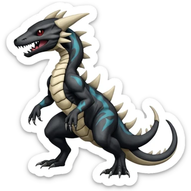  Venom-Trico-Marowak-Salandit-hybrid-fantasy-creature (full body) with markings sticker