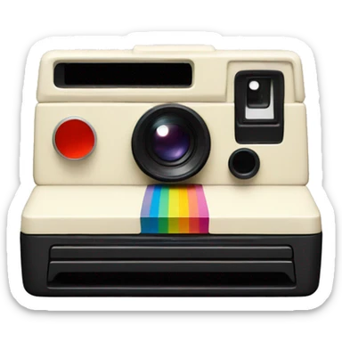 Polaroid camera sticker