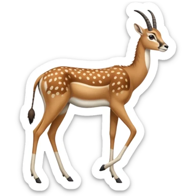 Gnu-gazelle-hybrid, full body sticker