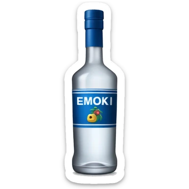 A bottle of vodka  sticker