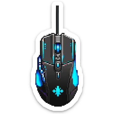 gaming mouse with extra side buttons sticker