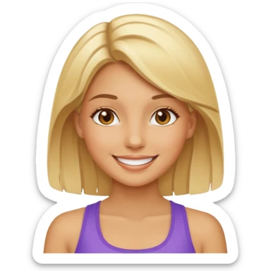 wellnes girl sticker