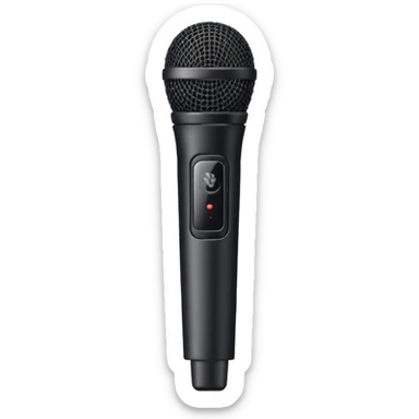 modern wireless microphone sticker