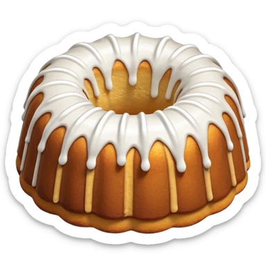 bundt cake with frosting  sticker