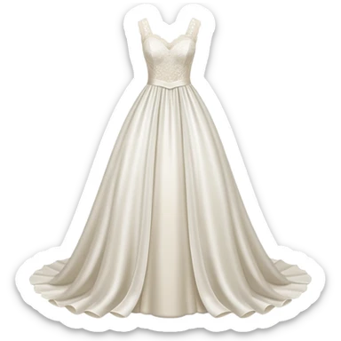 white wedding dress sticker