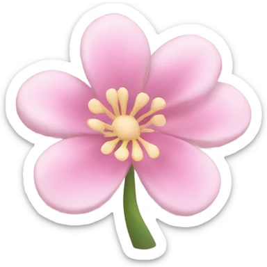 flower pink baby sticker