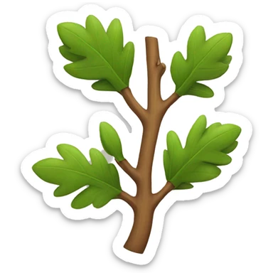 Branch with finger sticker