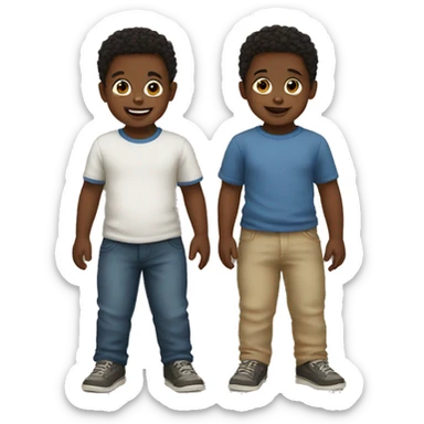 2 toddler brothers sticker