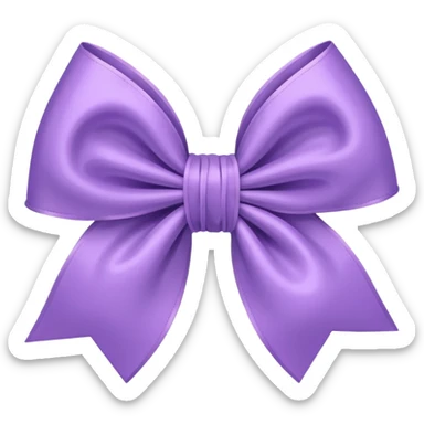Cute bow light purple  sticker
