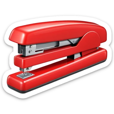 red stapler sticker