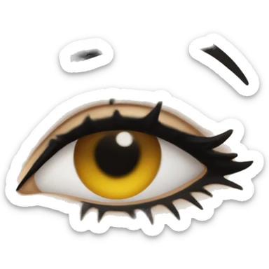 Make eyes pop with black eyeliner sticker