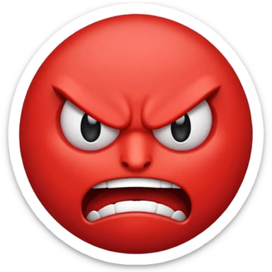 Hell no emoji sticker