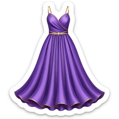 fancy purple dress sticker