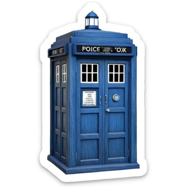 TARDIS from the doctor who tv show sticker