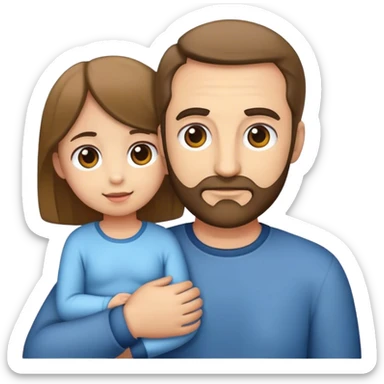 Padre y hija sticker