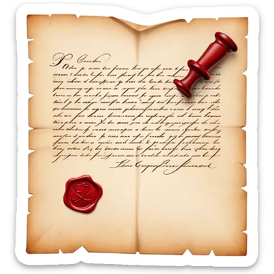 romantic letter sticker