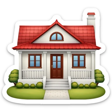 a bungalow house sticker