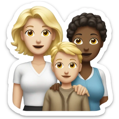 two white women with son sticker