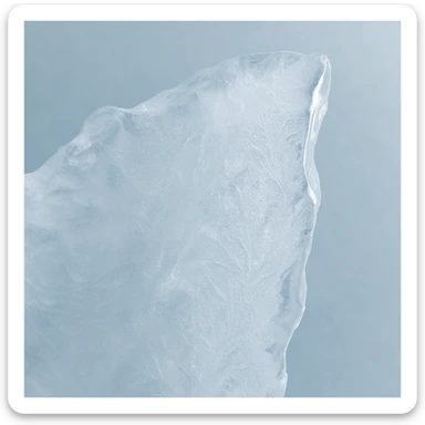 aesthetic ice, visually pleasing, elegant, cool tones, minimalistic, beautiful texture sticker