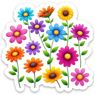 Flowers sticker