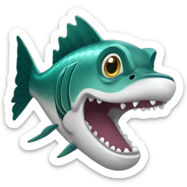 Smiling barracuda sticker