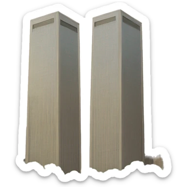 twin towers and plan sticker