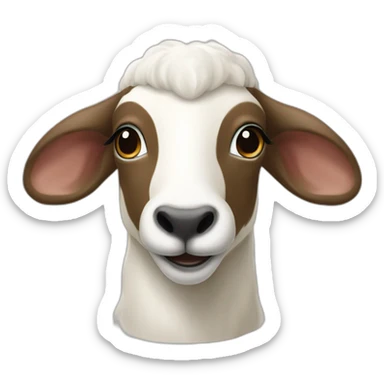 dauphin chèvre sticker