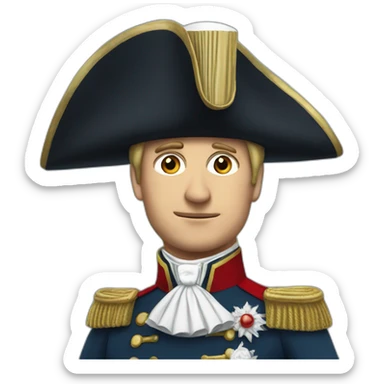 Napolean with actual party hat sticker