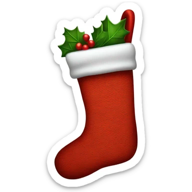 Christmas stocking sticker