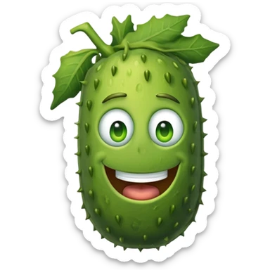 Handsome pickle rick  sticker