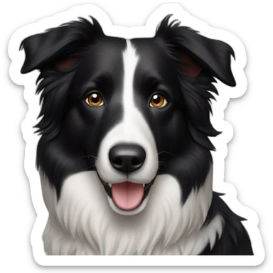 Un. Border Collie obèse. sticker