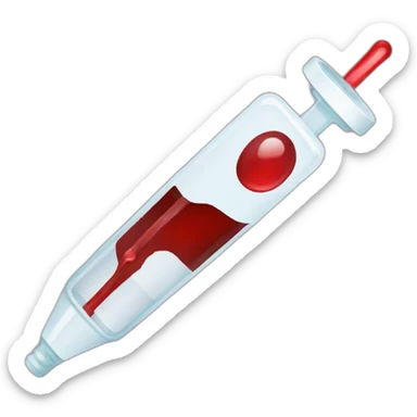 Blood test sticker