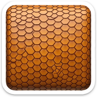 brown snake skin print sticker