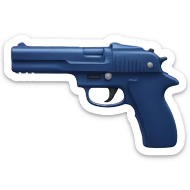 dark blue gun sticker
