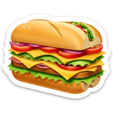 Sub sandwich sticker