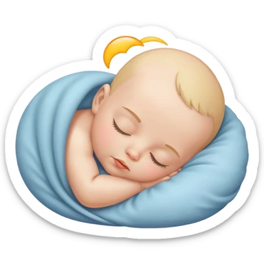 Sleeping baby sticker