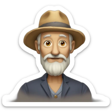 Vieille homme très moche sticker