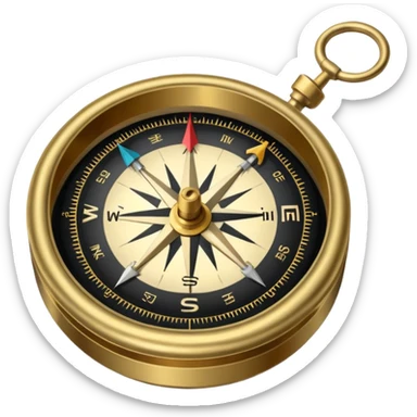 Compass sticker