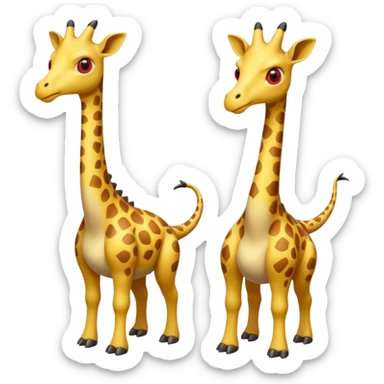 Girafarig-Pokémon sticker