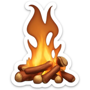 chestnut bonfire sticker