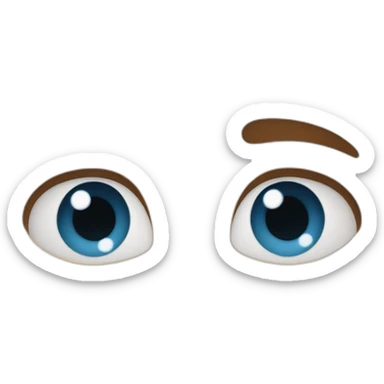 a young boy with blue eyes and brown hair sticker