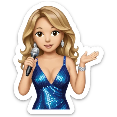 mariah carrey with microphone sticker