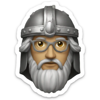 Baudoin 4 roi de Jérusalem avec un masque  sticker