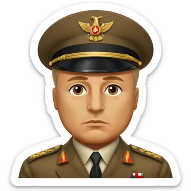 Benito mussolini sticker