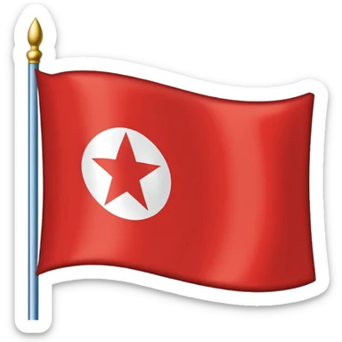 North Korea Flag sticker