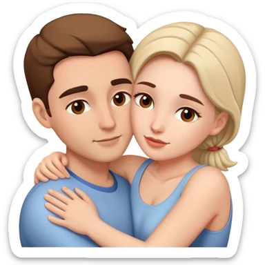 intimate moment between lovers sticker