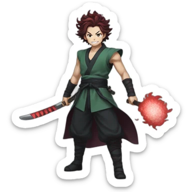 Tanjiro Kamado Demon SLayer sticker