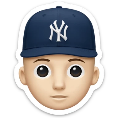 Brimless new york Yankee cap sticker