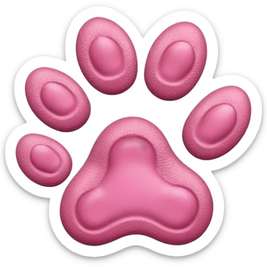 Dog paw sticker