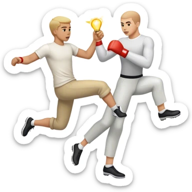 me kick my man's ass sticker